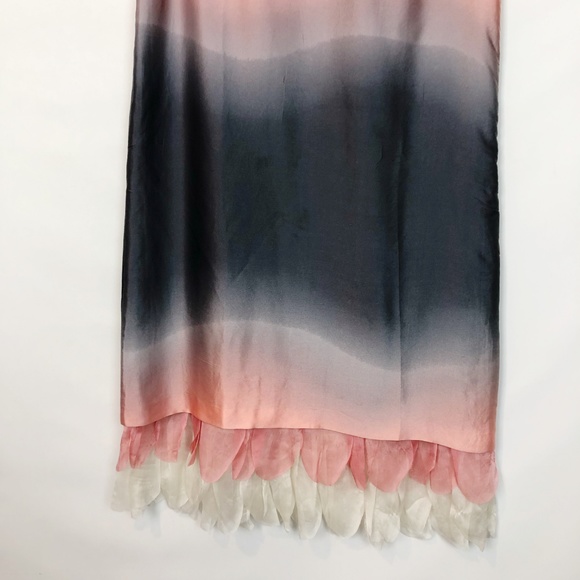 Ana Capri Ombre Watercolor Scallop Hem Dress S - Picture 2 of 8